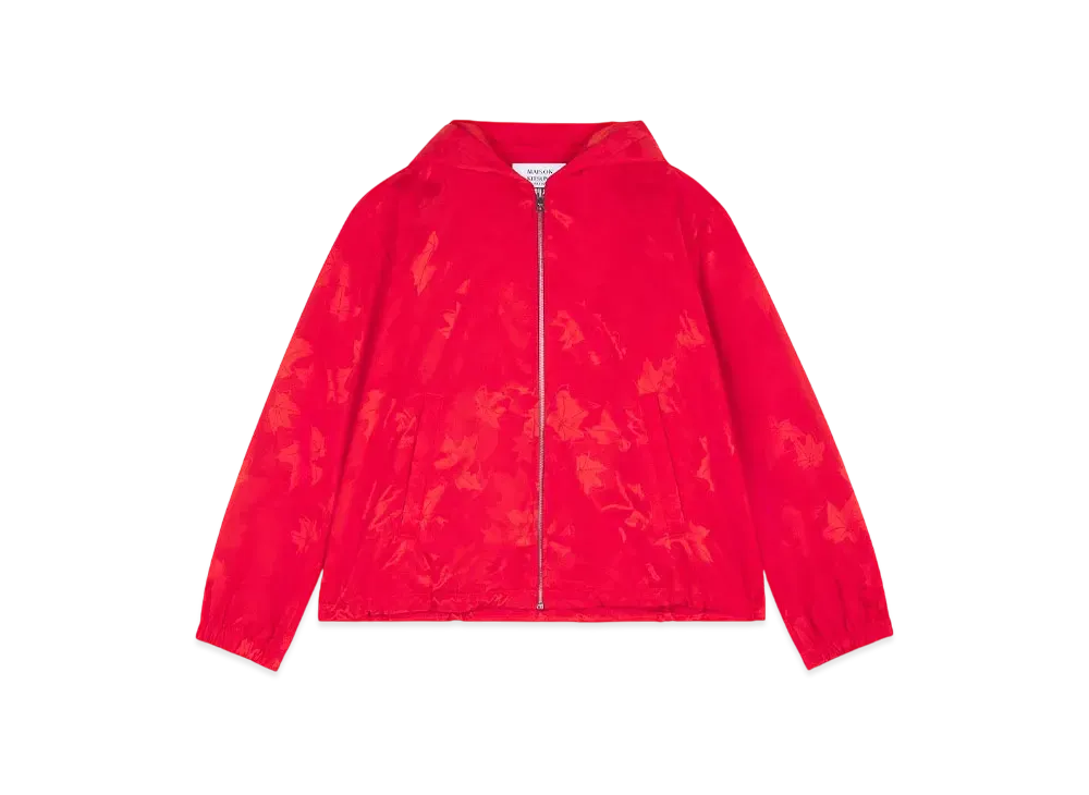 Maison Kitsune Jacquard Windbreaker "Wild Strawberry"