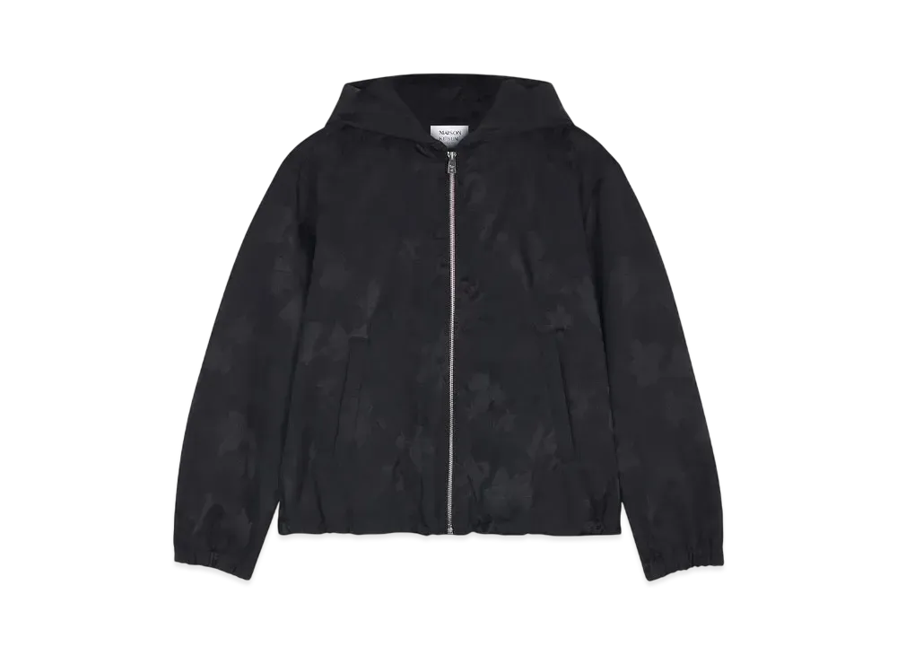 Maison Kitsune Jacquard Windbreaker "Black"