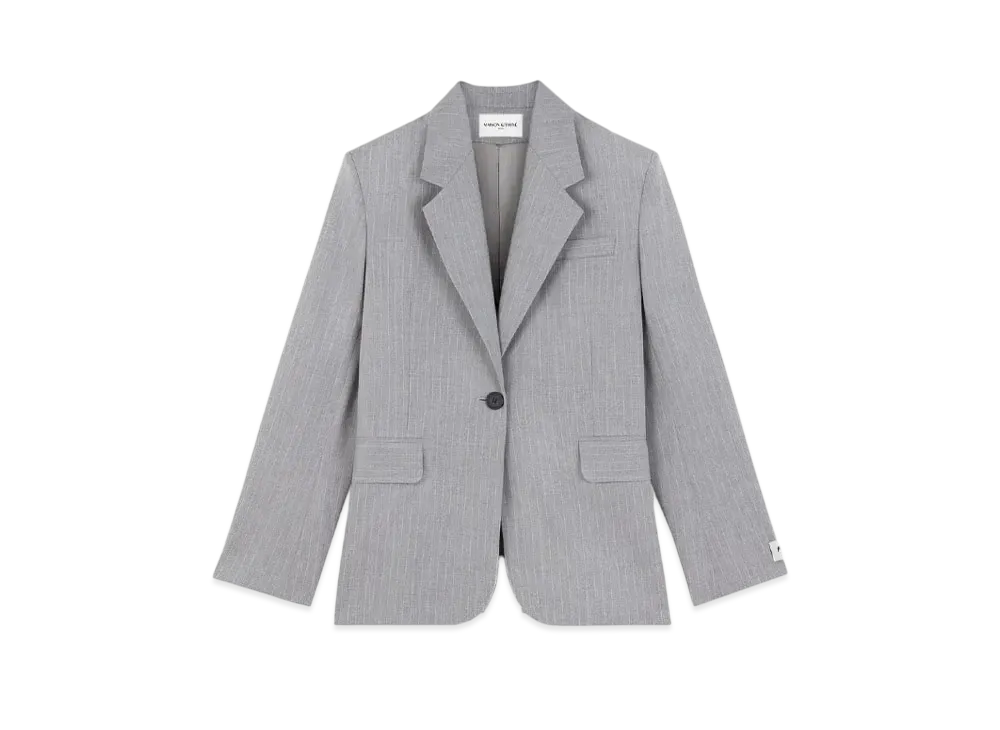 Maison Kitsune Tailored Jacket "Light Grey Melange"