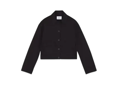 Maison Kitsune Button Cropped Jacket "Black"