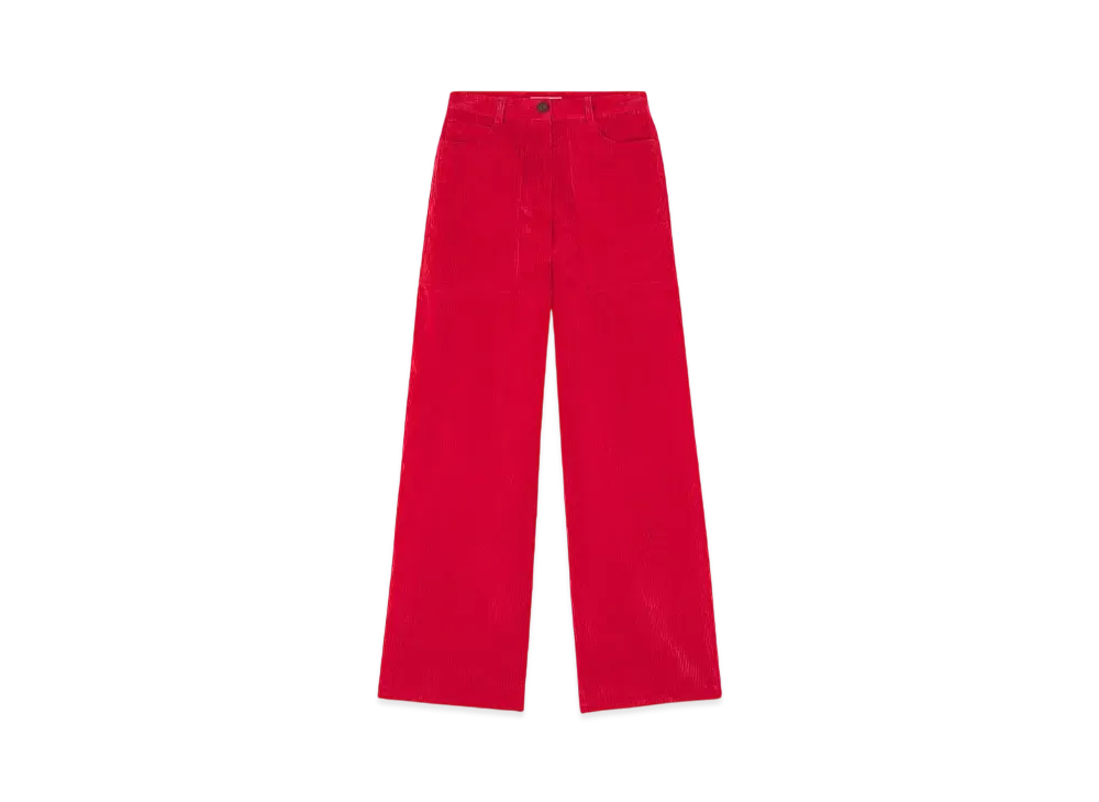 Maison Kitsune Patch Pocket Pants "Autumn Red"