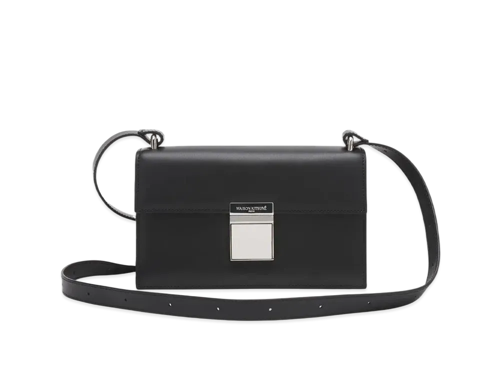 Maison Kitsune Preppy Baguette Bag "Black"