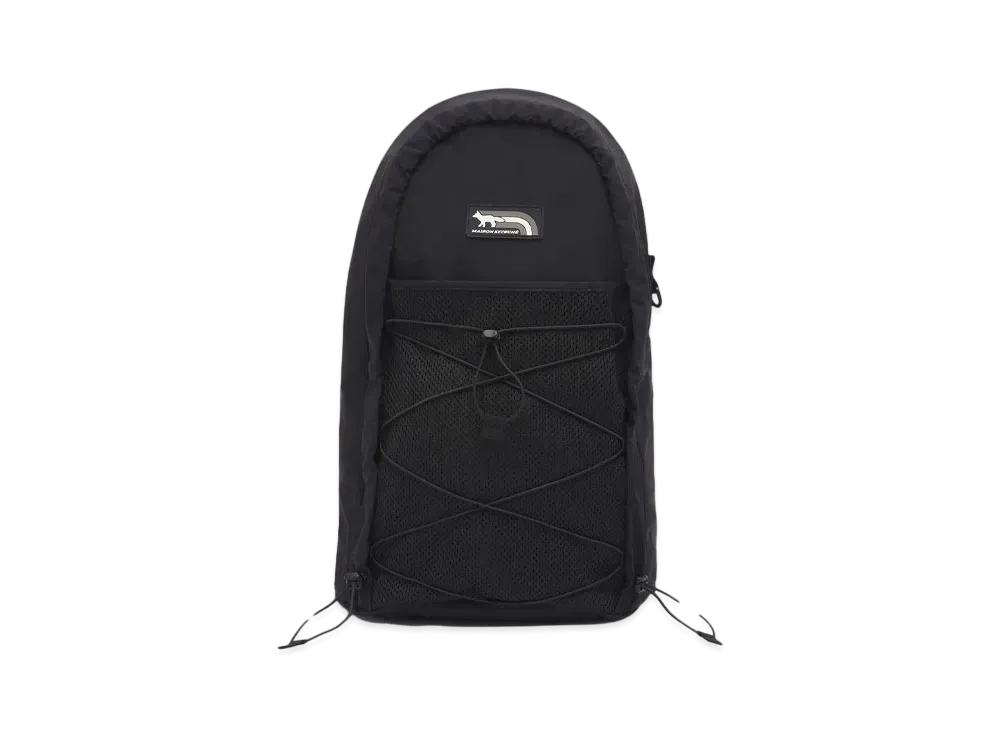 Maison Kitsune Flash Fox Backpack "Black"