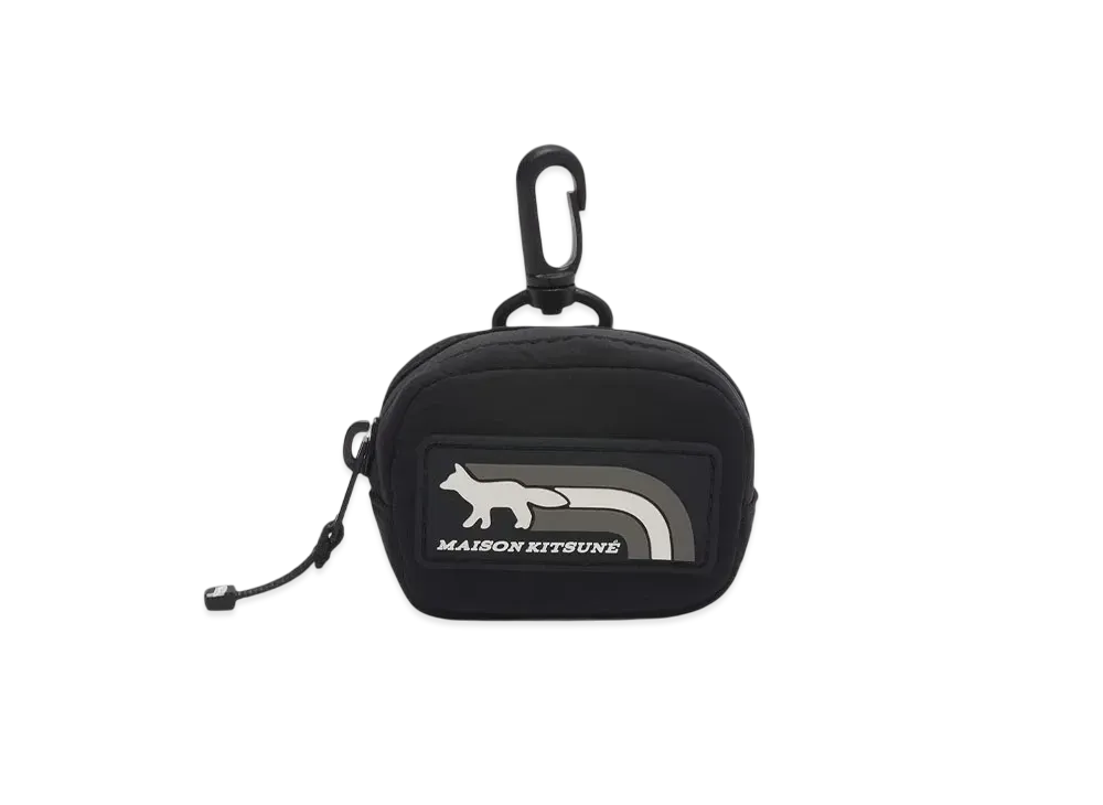 Maison Kitsune Flash Fox Earphone Case "Black"