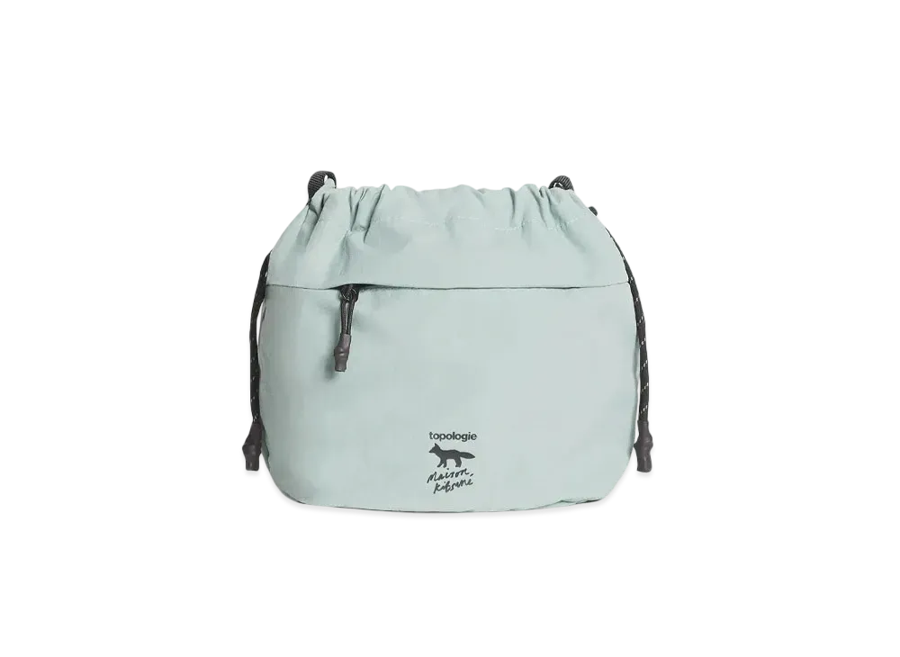 Maison Kitsune X Topologie Reversible Pouch "Jadeite / Jet Black"