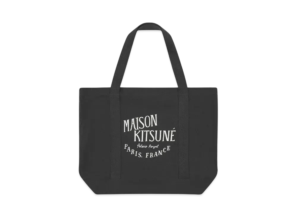 Maison Kitsune Palais Royal Shopping Bag "Black"