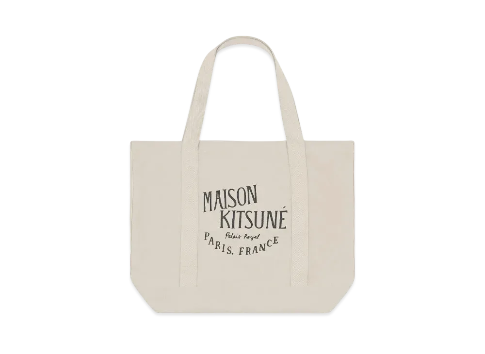 Maison Kitsune Palais Royal Shopping Bag "Ecru"
