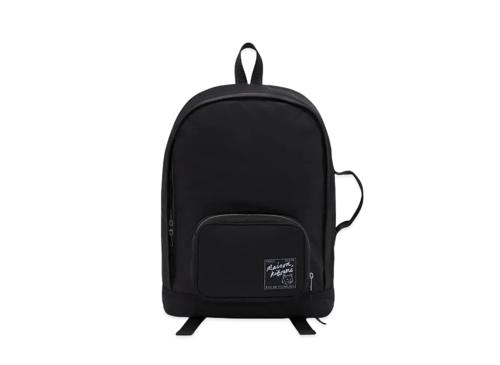 Maison Kitsune Nylon Backpack "Black"