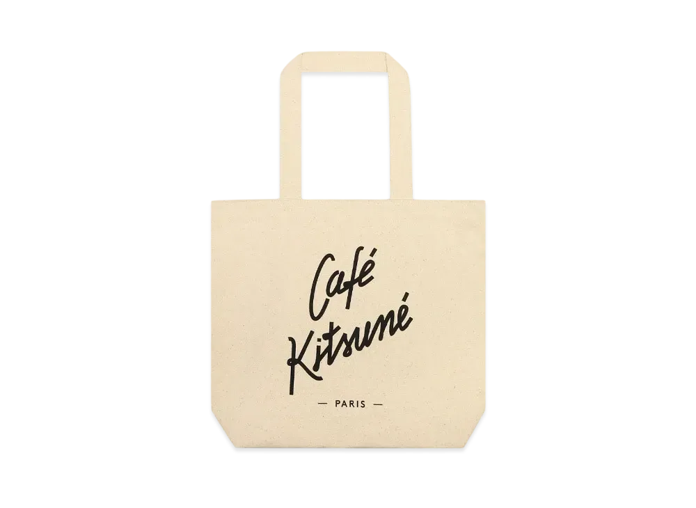 Maison Kitsune Cafe Kitsune Tote "Ecru"
