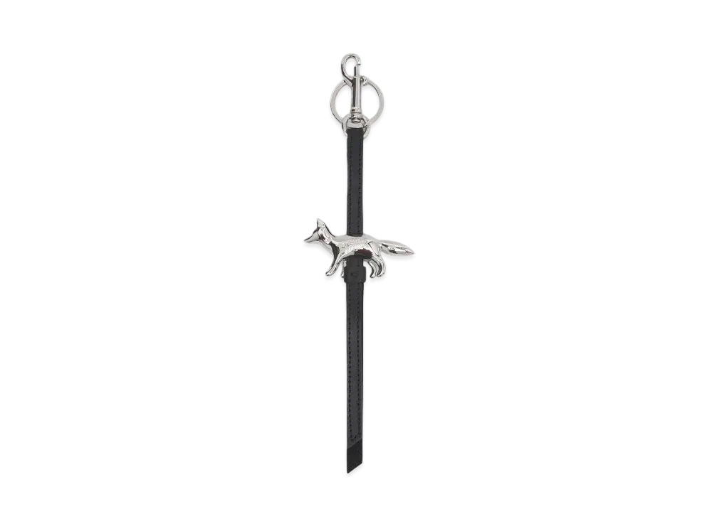 Maison Kitsune Profile Fox Keyring "Black"