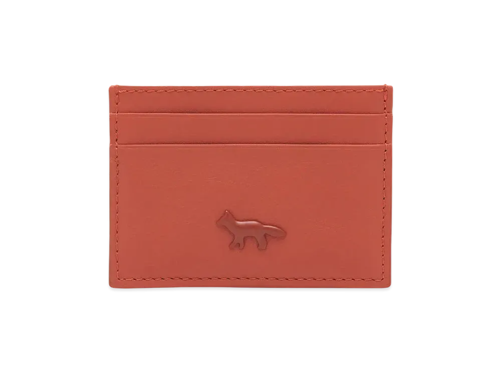 Maison Kitsune Cloud Card Holder "Redwood"