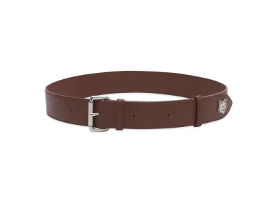 Maison Kitsune Fox Head Belt "Dark Brown"