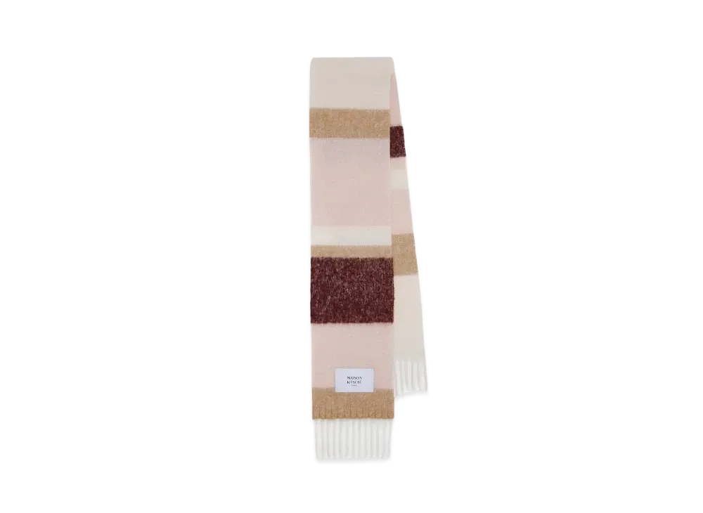 Maison Kitsune Alpaca Striped Scarf