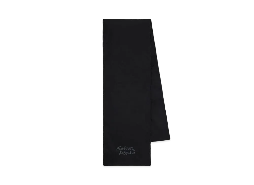 Maison Kitsune Puffer Scarf "Black"