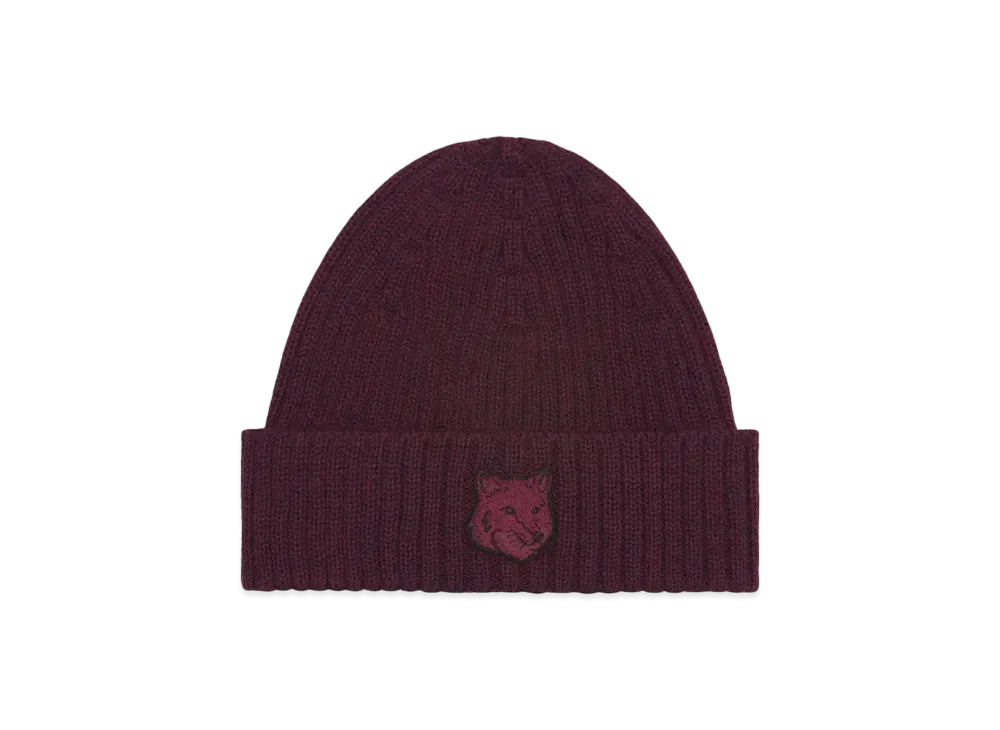 Maison Kitsune Bold Fox Head Beanie "Redstar"