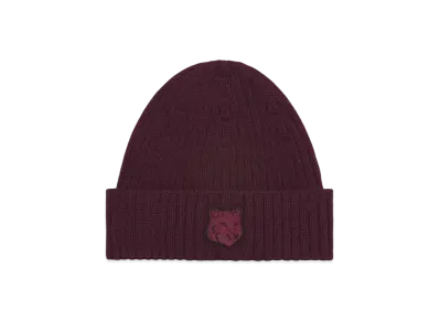 Maison Kitsune Bold Fox Head Beanie "Redstar"