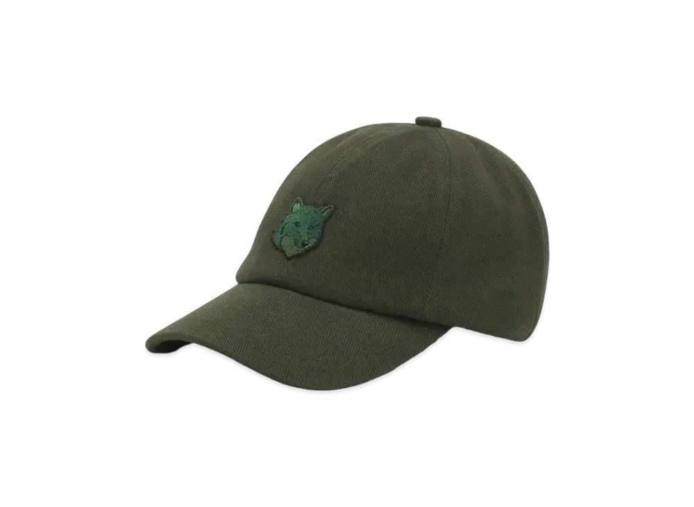 Maison Kitsune Bold Fox Head 6P Cap "Ranger Green"