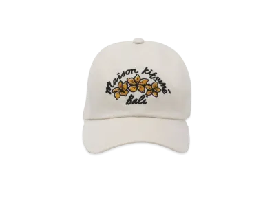 Maison Kitsune Bali Flower 6P Cap "Light Beige"