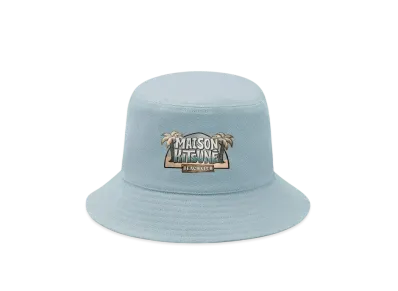 Maison Kitsune 6-18 Beach Club Bucket Hat "Seafoam Blue"