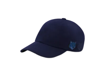 Maison Kitsune Double Bold Fox 6P Cap "Ink Blue"