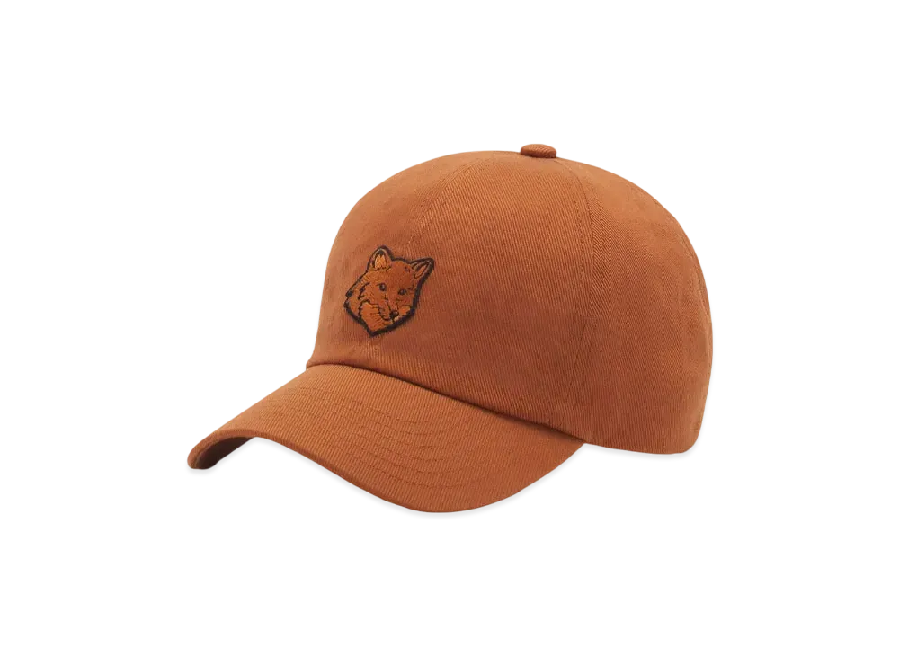 Maison Kitsune Bold Fox Head 6P Cap "Tobacco"