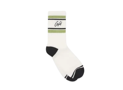 Maison Kitsune Cafe Kitsune Sporty Socks "Tapioca/Verbena"