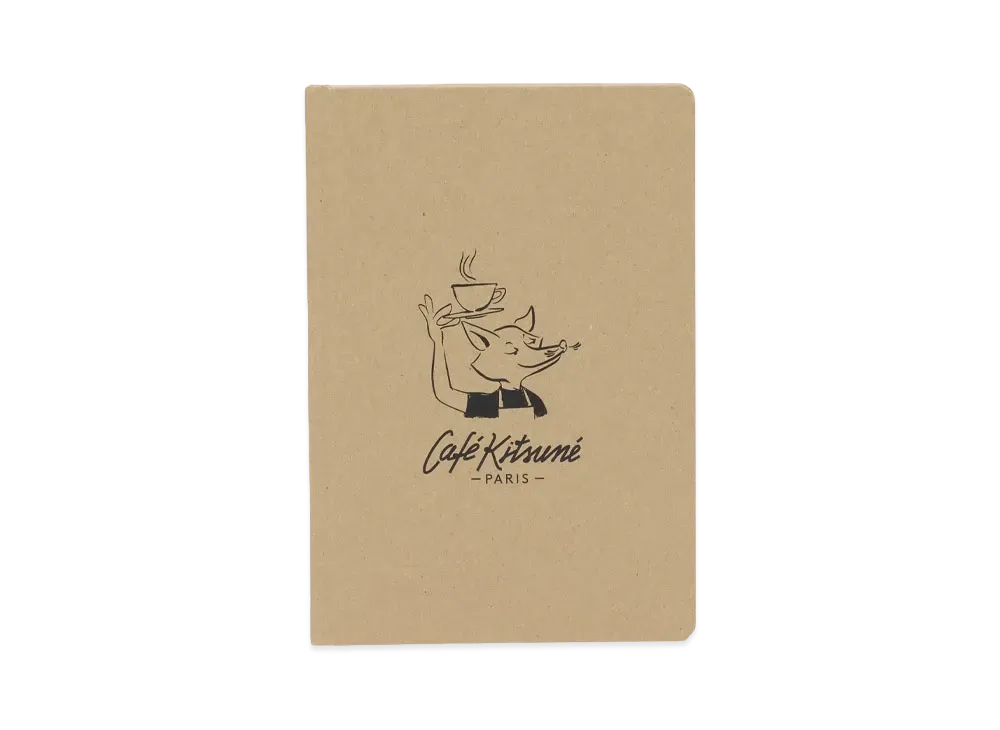 Maison Kitsune Cafe Kitsune Drawing Notebooks "Light Brown"