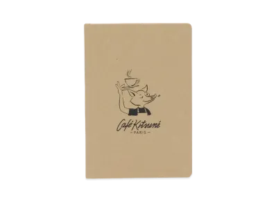 Maison Kitsune Cafe Kitsune Drawing Notebooks "Light Brown"