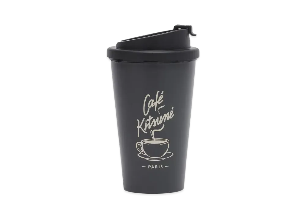 Maison Kitsune Cafe Kitsune Coffee Cup Tumbler "Anthracite"