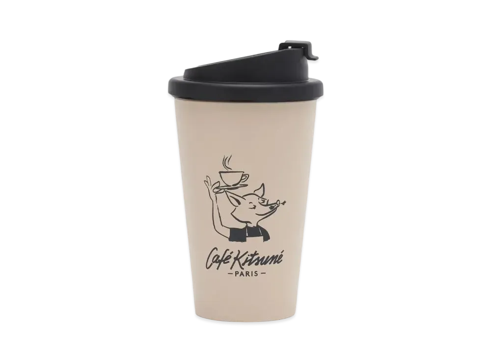 Maison Kitsune Cafe Kitsune Barista Fox Tumbler "Tapioca"