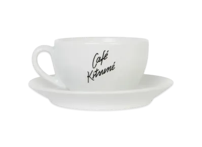 Maison Kitsune Cafe Kitsune Ceramic Cup And Saucer M "White"