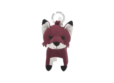 Maison Kitsune Fox Bag Charm "Redstar"