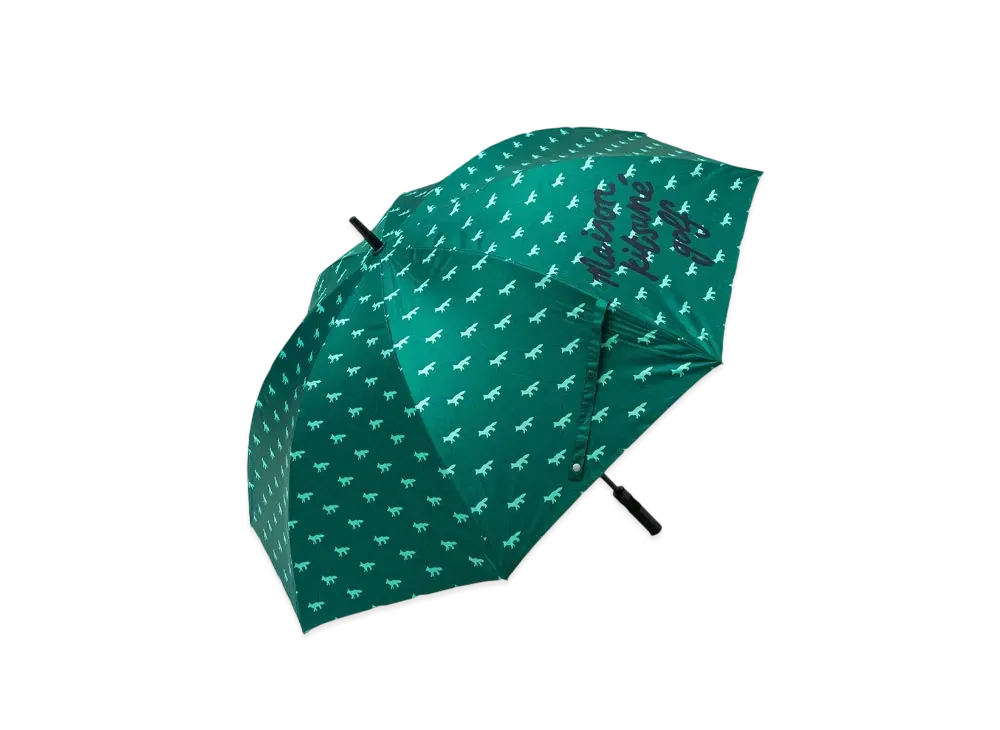 Maison Kitsune Golf Monogram Umbrella "Forest"