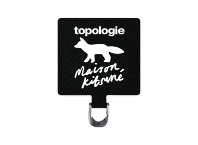Maison Kitsune X Topologie Phone Strap Adapter "Black"