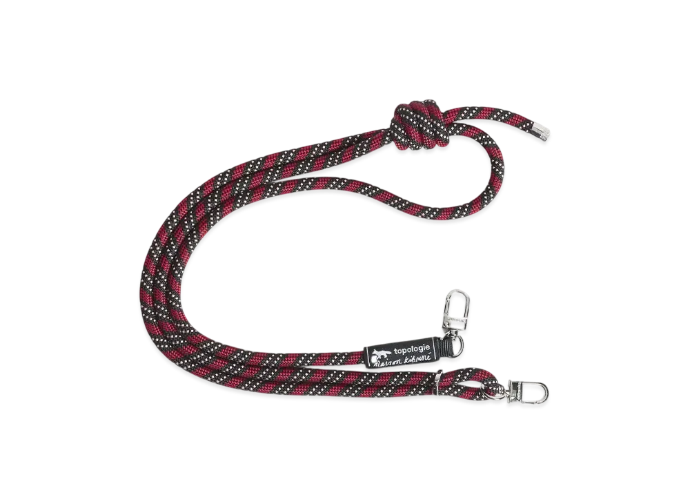 Maison Kitsune X Topologie Adjustable Strap "Jet black"