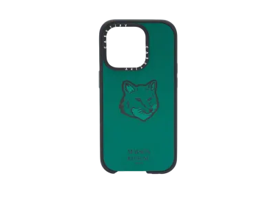 Maison Kitsune x CASETiFY Iphone 15 Pro / Iphone 16 Pro Bold Fox Head Case "Conifer"