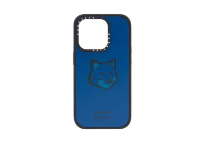 Maison Kitsune x CASETiFY Iphone 15 Pro / Iphone 16 Pro Bold Fox Head Case "Celestial Blue"
