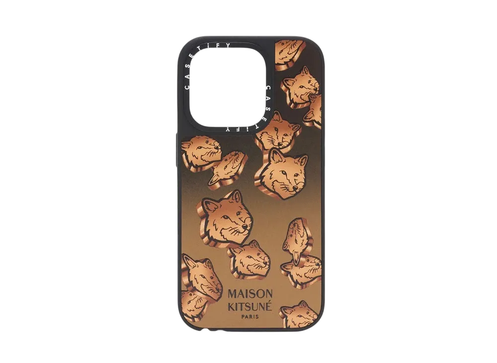 Maison Kitsune x CASETiFY Iphone 15 Pro / 16 Pro / Max Glam Fox Case "Copper"