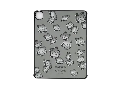 Maison Kitsune x CASETiFY Ipad Pro 12.9 Glam Fox Case "Silver"