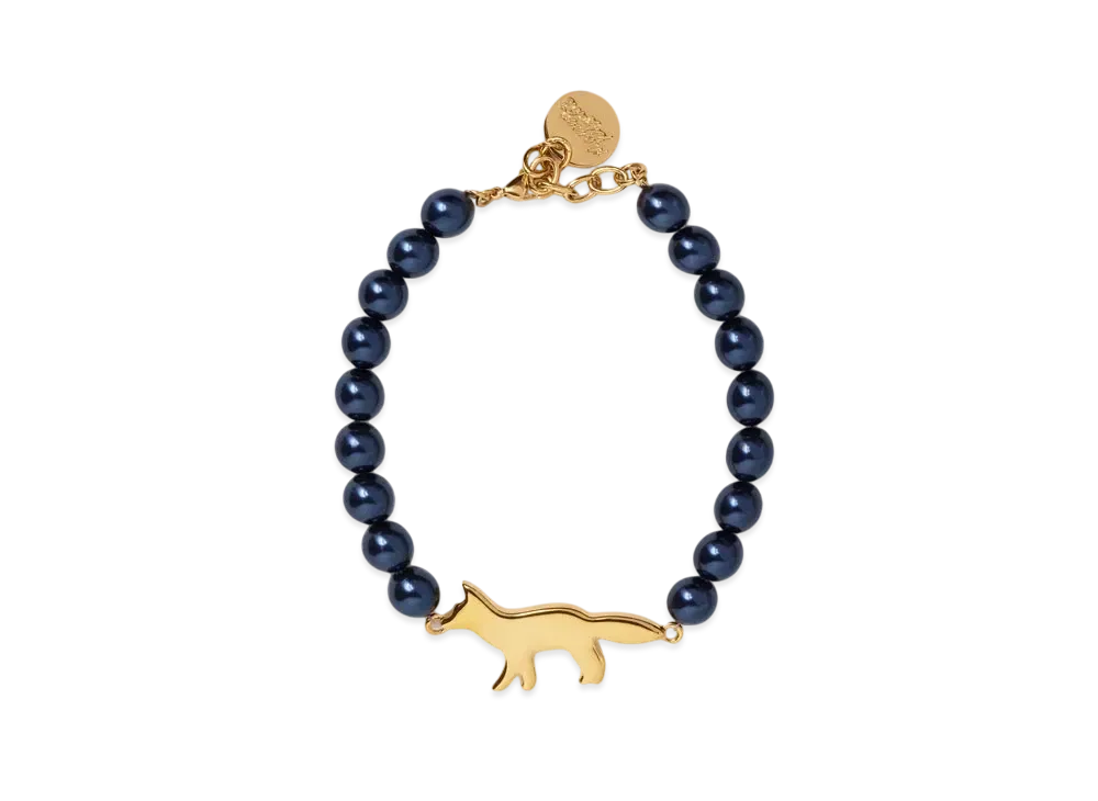 Maison Kitsune Festive Bracelet "Ink Blue"