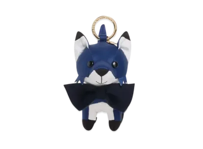 Maison Kitsune Festive Fox Bag Charm "Ink Blue"