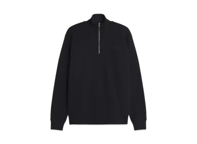 Maison Kitsune Festive Profile Fox Patch Half Zip Sweatshirt "Black"