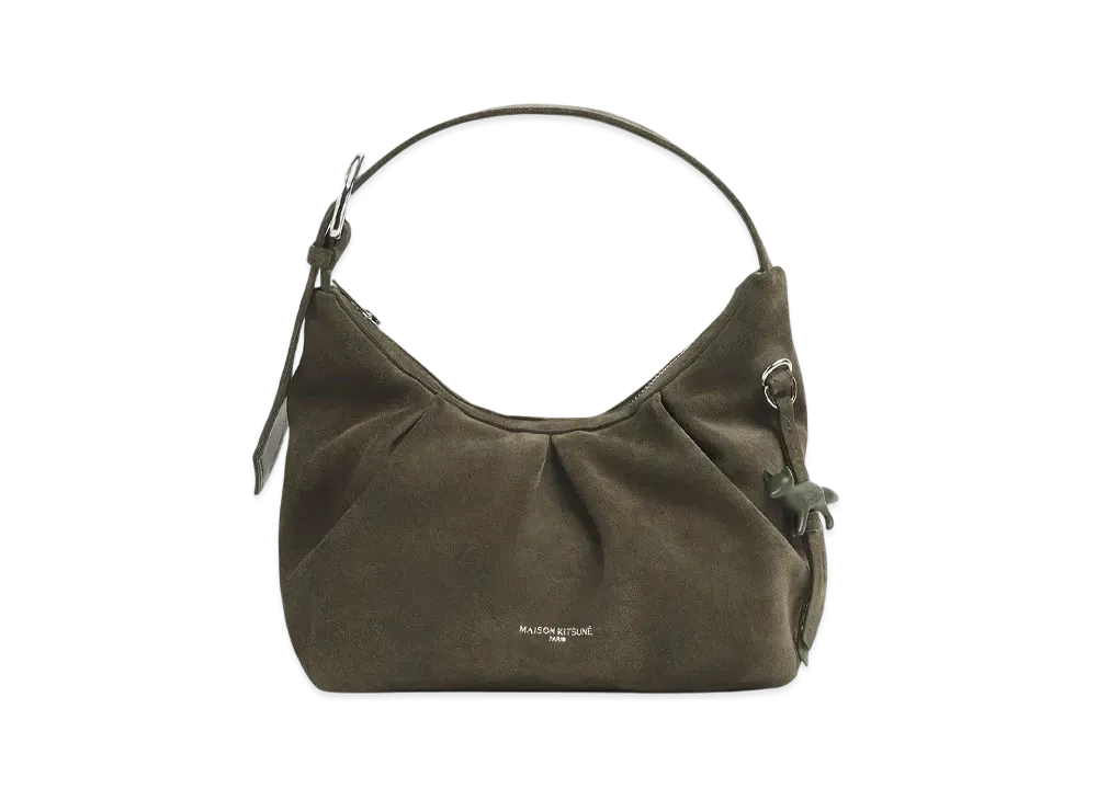 Maison Kitsune Bloom Shoulder Bags "Ranger Green"