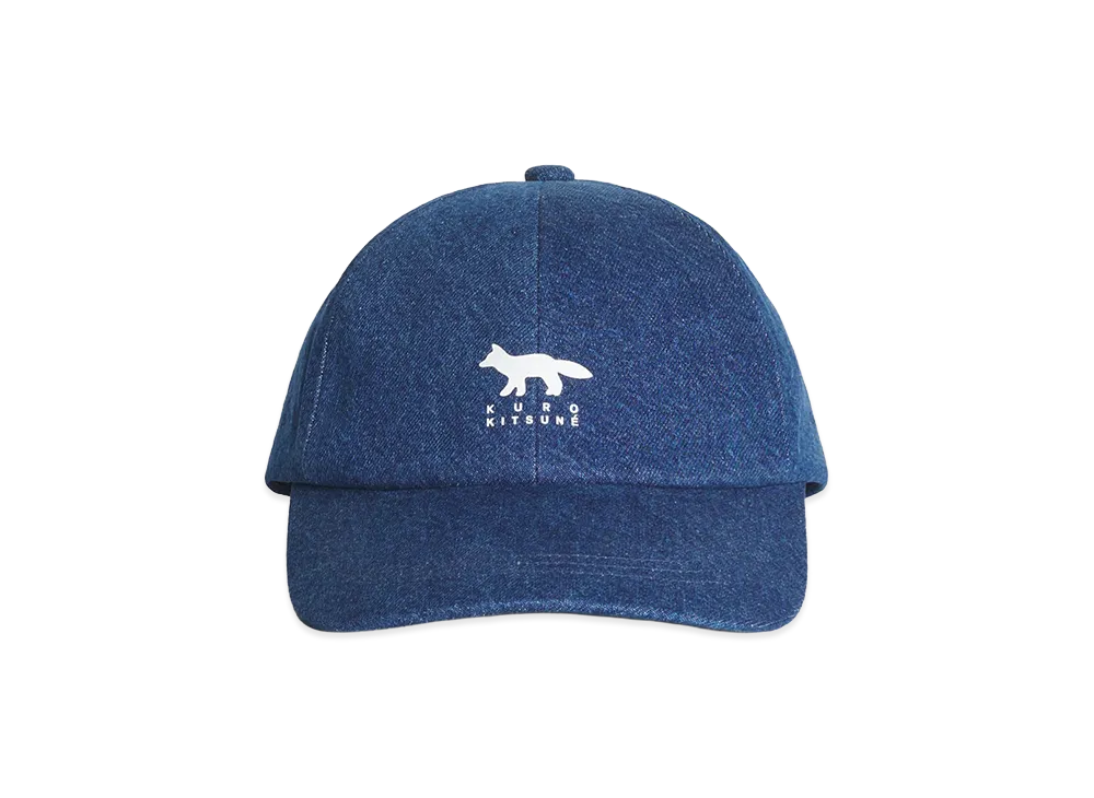 Maison Kitsune x KURO Atelier Denim Cap "Faded Indigo"