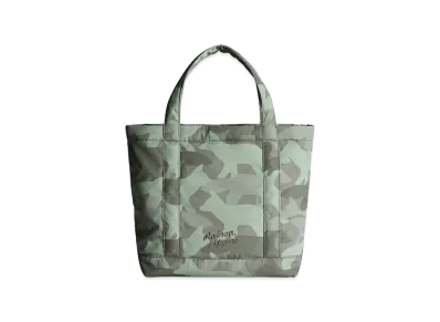 Maison Kitsune Women's Camo Fox Large Tote "Laurel Green"