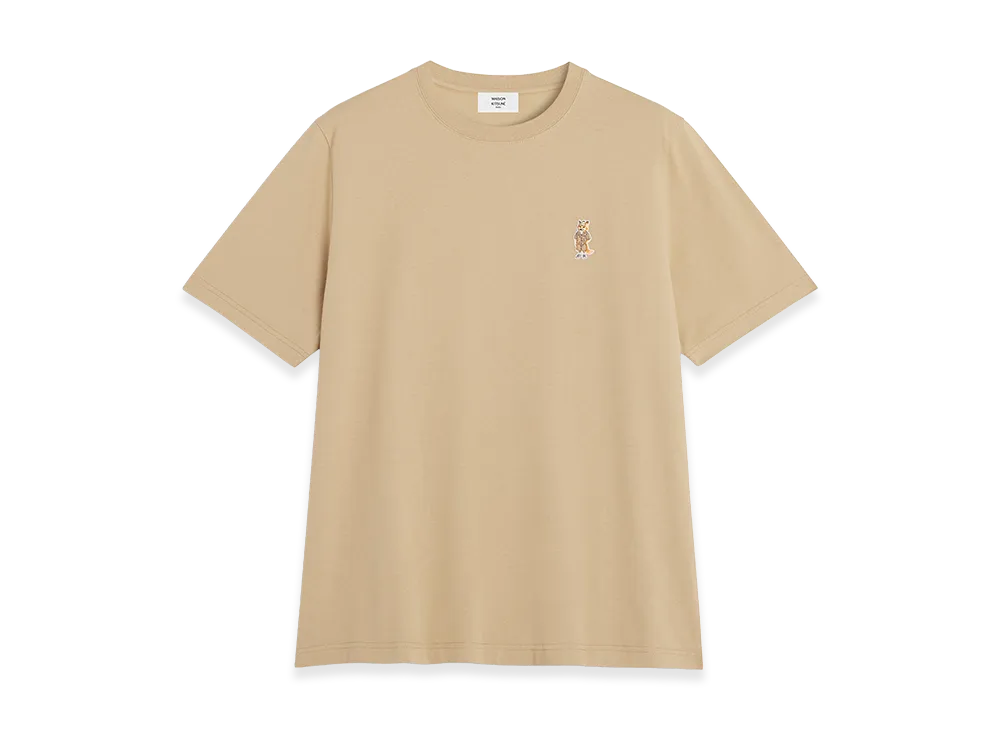 Maison Kitsune Dressed Fox Comfort Tee "Roasted Almond"