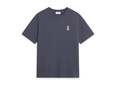 Maison Kitsune Dressed Fox Comfort Tee "Shadow Blue"