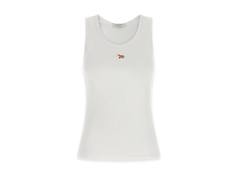 Maison Kitsune Women's Baby Fox Cotton Tank Top "White"