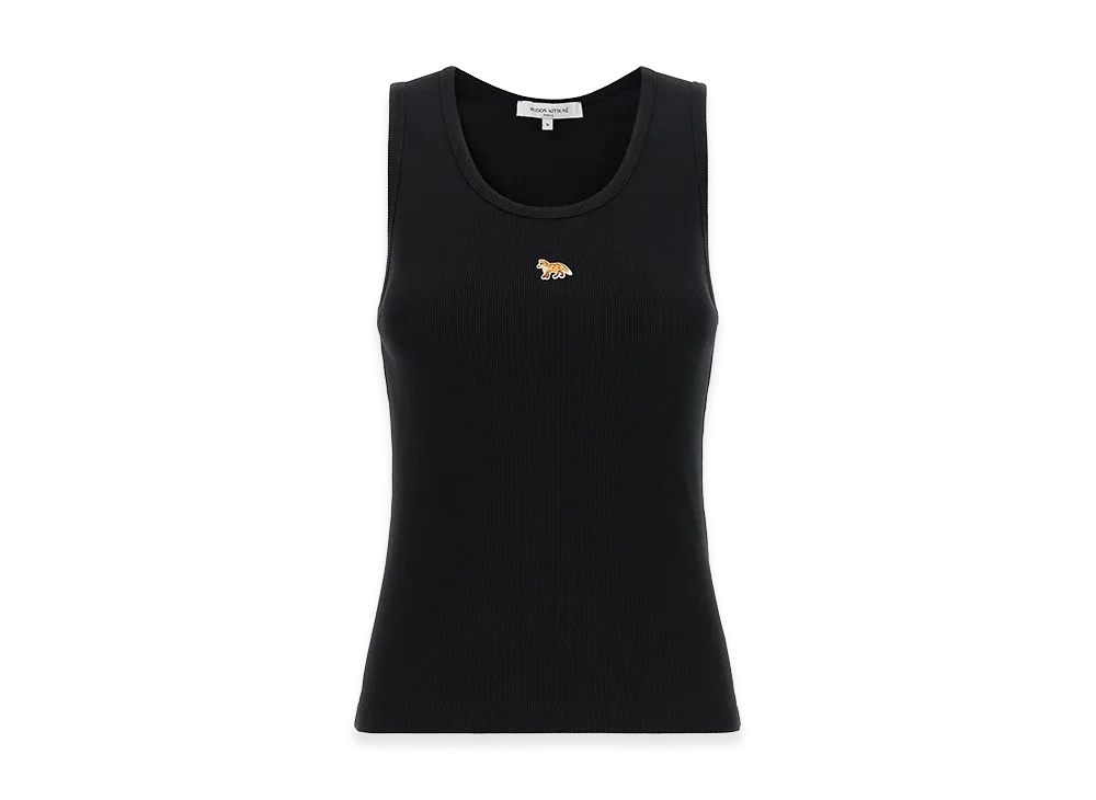 Maison Kitsune Women's Baby Fox Cotton Tank Top "Black"