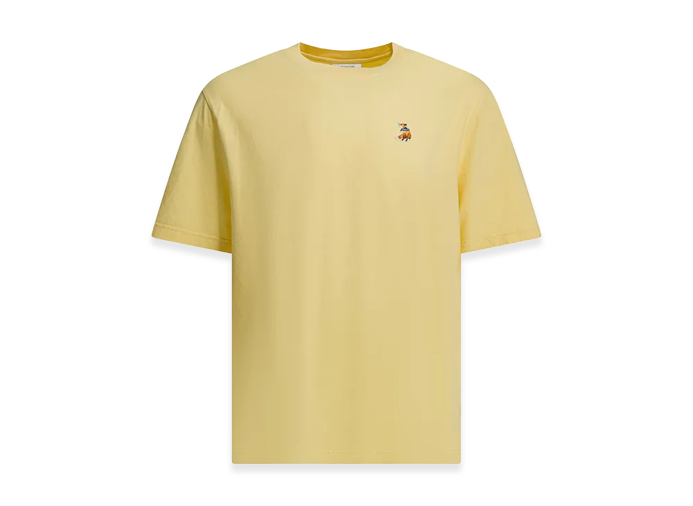 Maison Kitsune "Dreaming Fox" T-Shirt "Yellow"